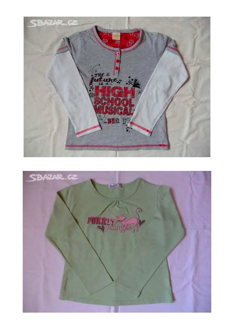 Jarní balíček vel. 128 - trička, mikiny...