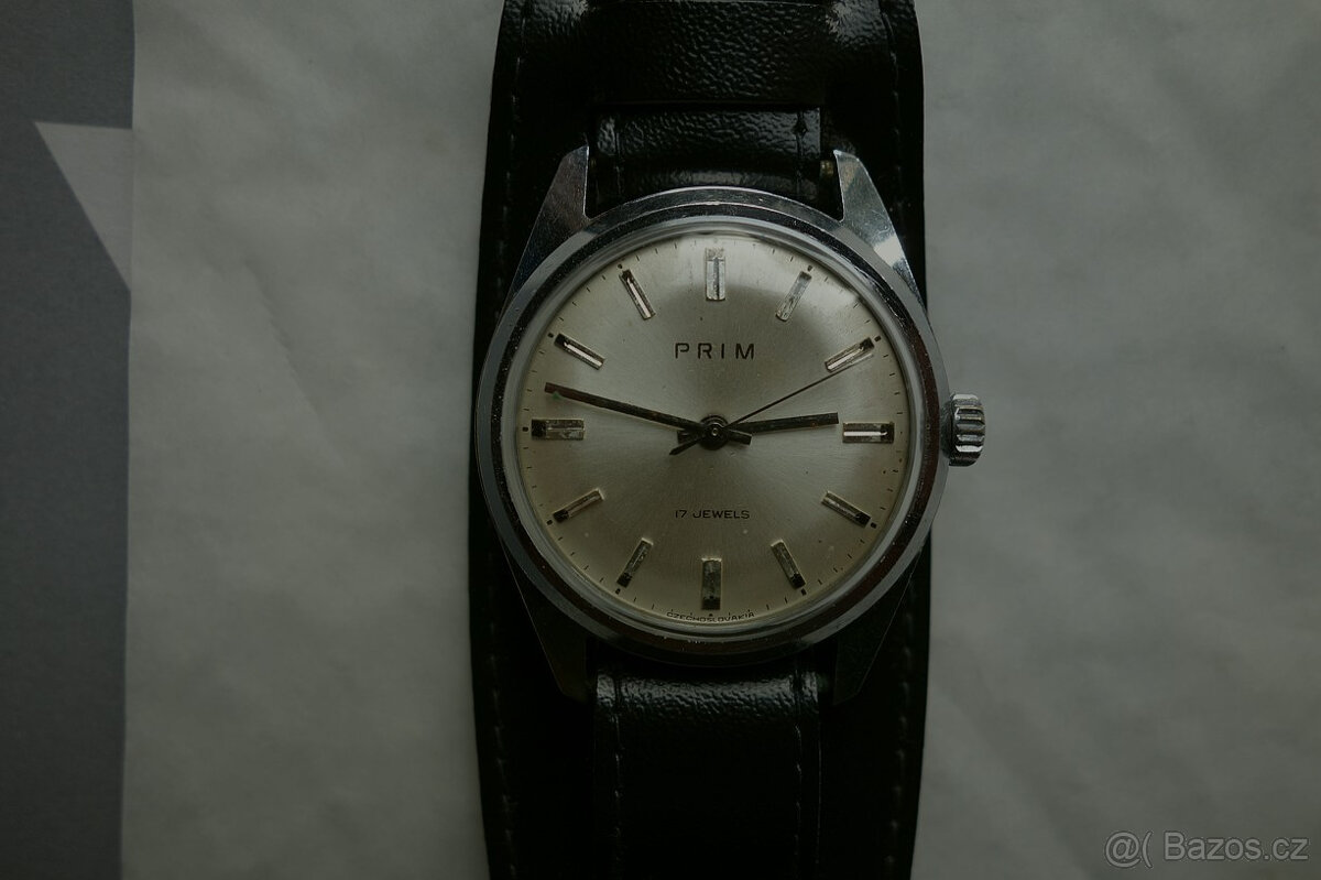 Staré,funkční, mechanické hodinky Prim elegant 17 jewels