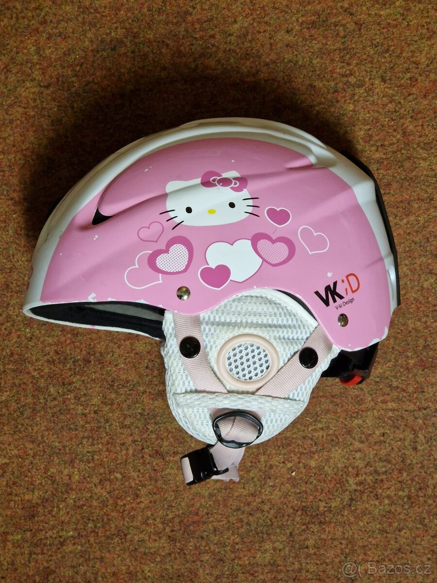 Lyžařská helma dívčí Hello Kitty XS