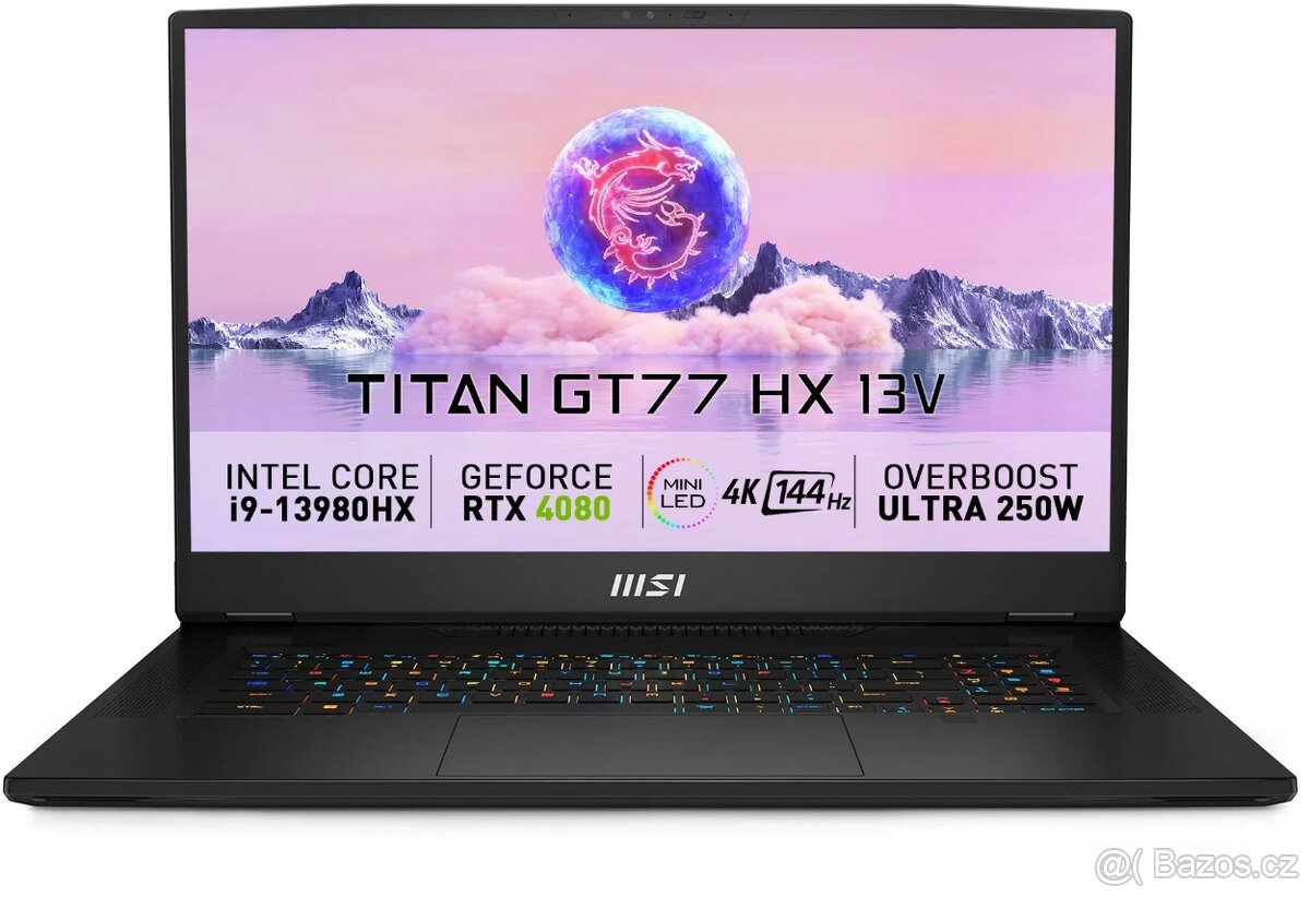 RTX 4080 64GB ram 2TB MSI Titan GT77HX 13VH-091CZ