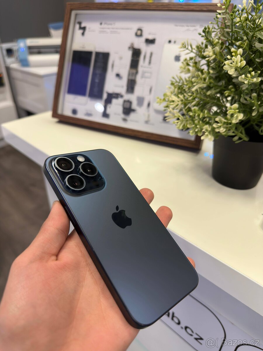 iPhone 15 Pro 128GB Modrý titan Záruka