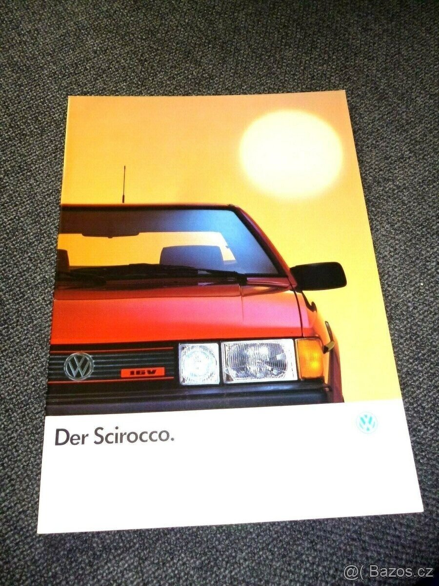 Volkswagen Scirocco 1988 - Prospekt.