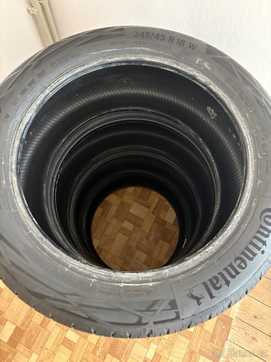 Letní sada Continental EcoContact 6 – 245/45 R18 96W
