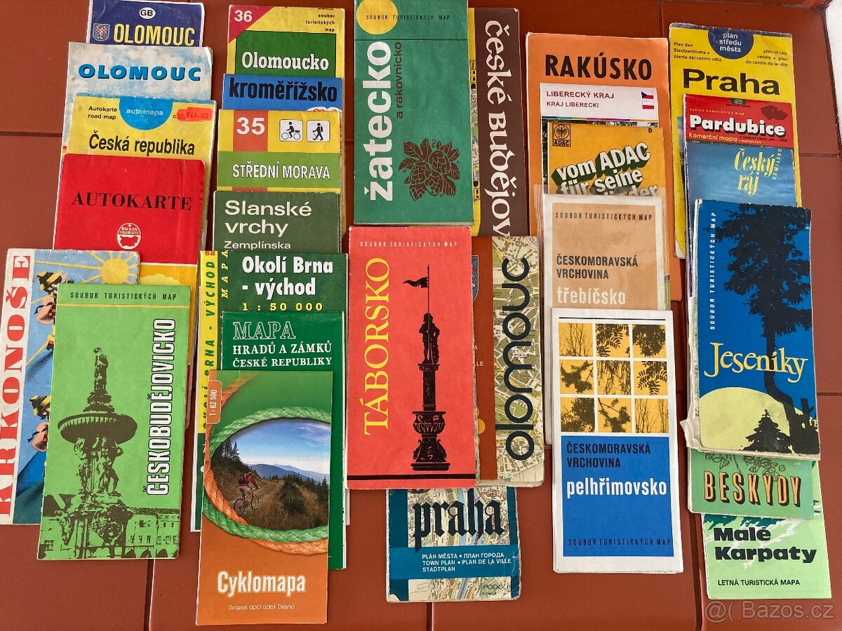 Staré turistické mapy