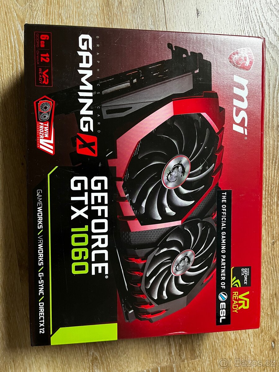 Grafická karta MSI GEFORCE GTX 1060 6GB Gaming