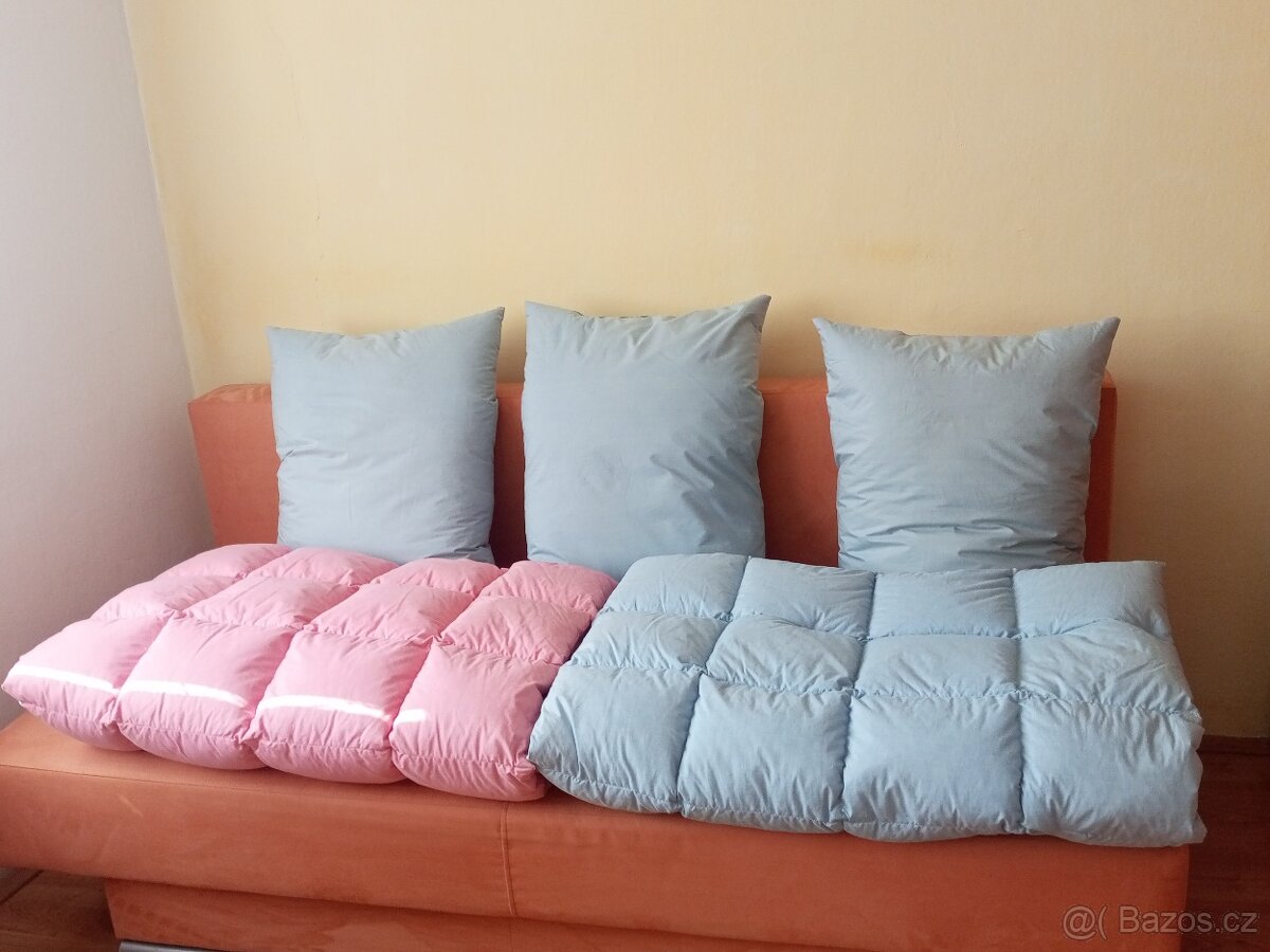 Prodám péřové deky a polštáře.