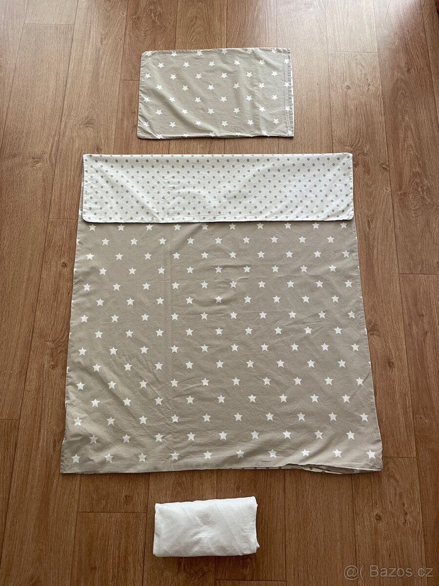 Povlečení a prostěradlo do dětské postýlky Lupilu