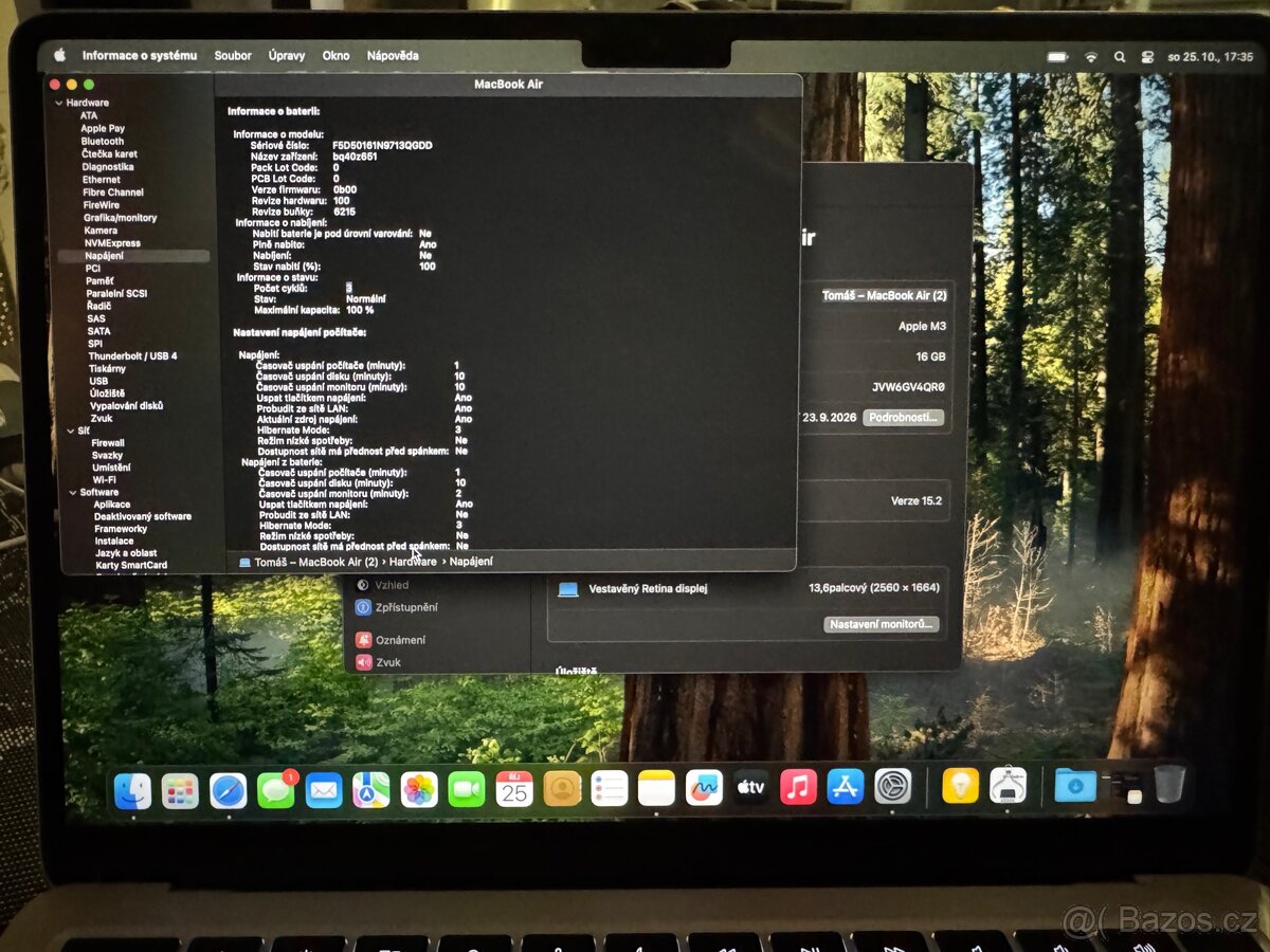 MacBook Air 13 m3 16/512gb US klávesnice