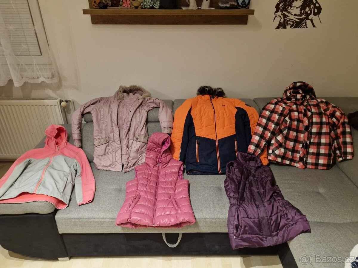 Dívčí dětské bundy vel. 140-164 (8-10let)