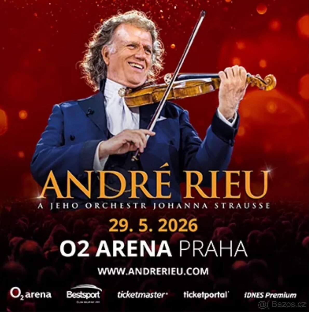 ANDRÉ RIEU, VIP KLUBOVÉ PATRO 29.5.2026 O2 ARENA