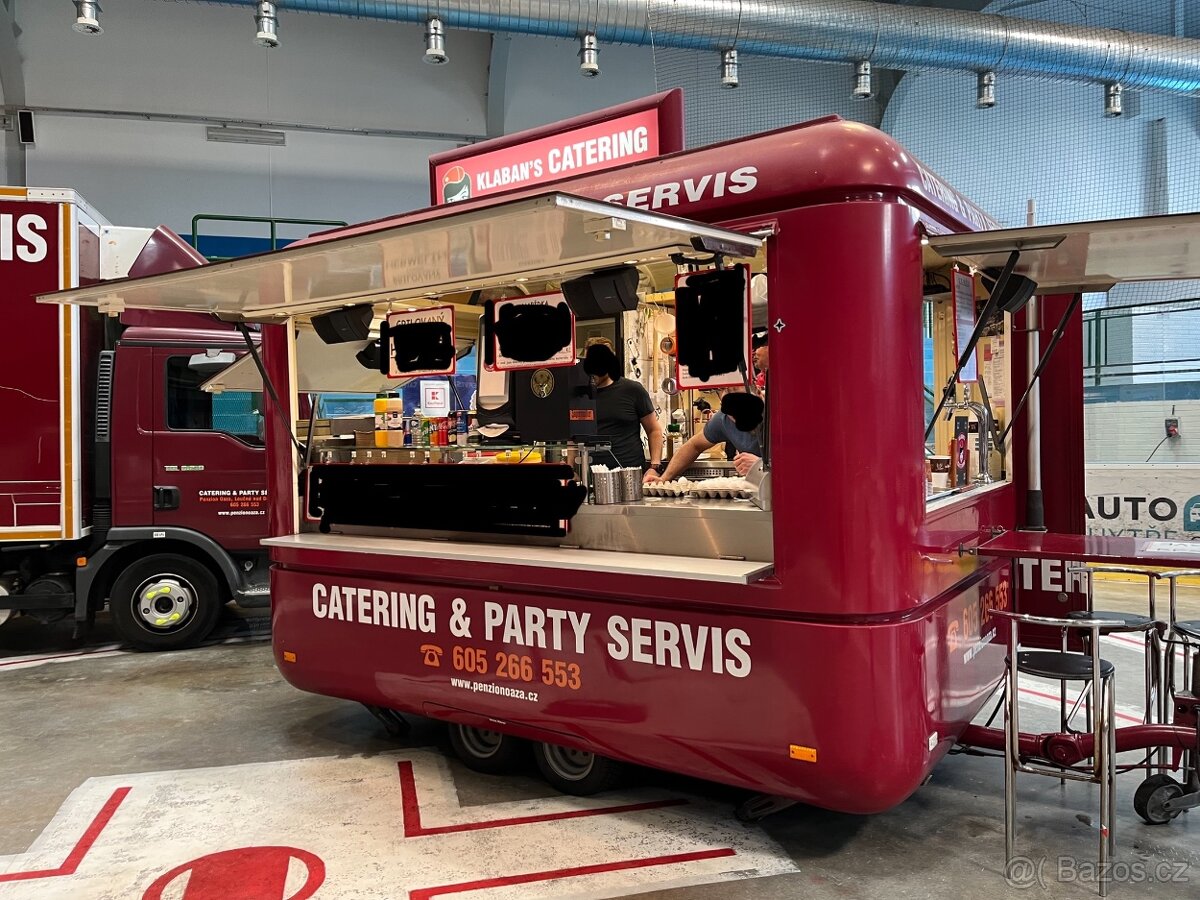 Gastro přívěs, pojízdný přívěs pro gastronomii, food truck,