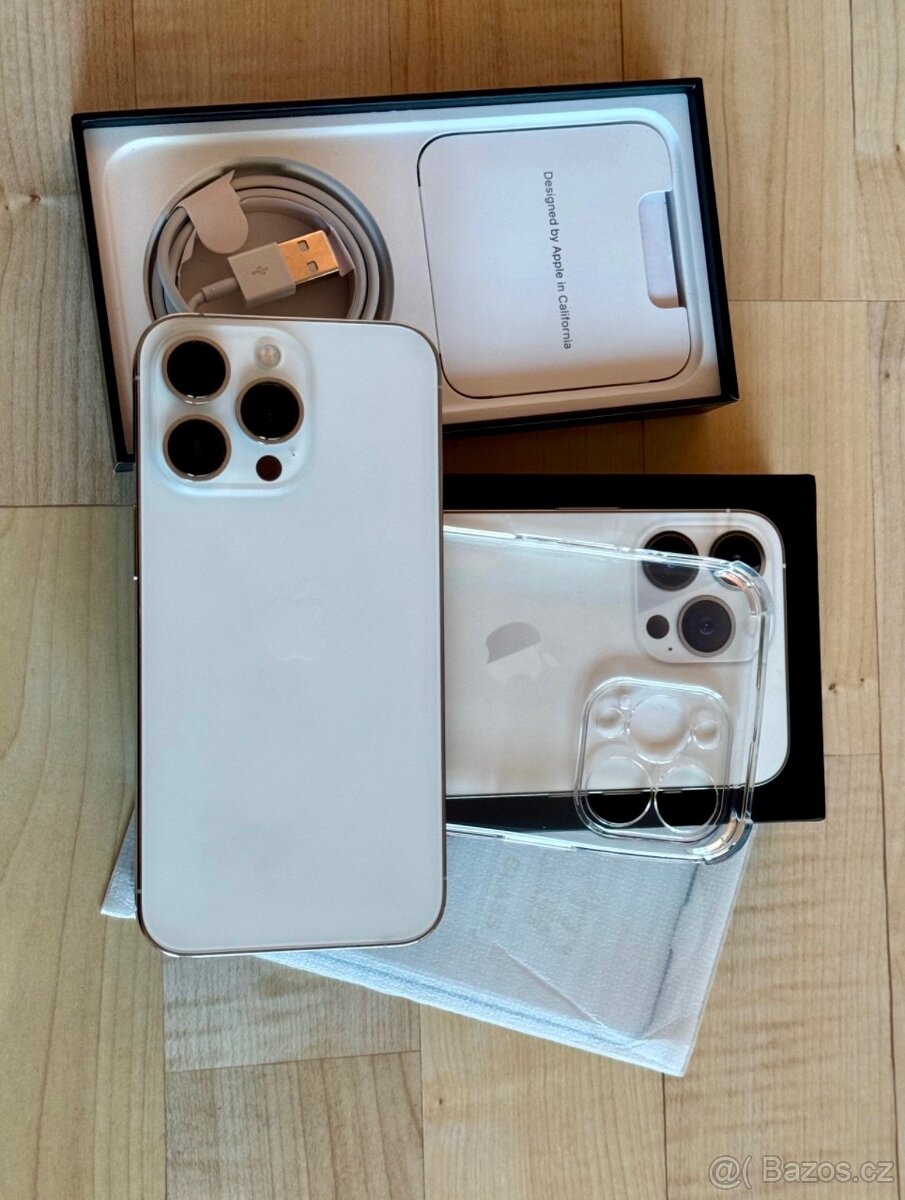 iPhone 13 Pro Max Silver BATERIE 100% TOP