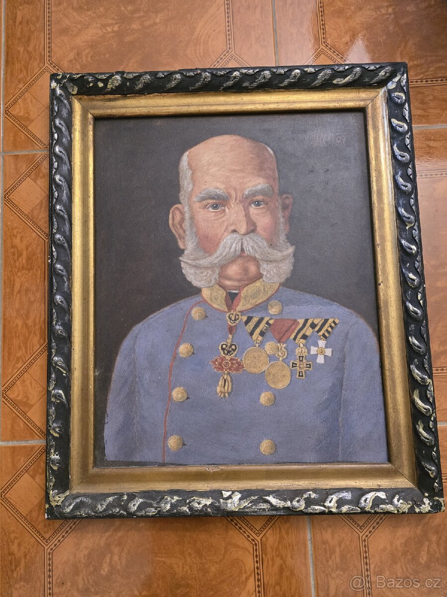 FRANTIŠEK JOSEF- OBRAZ MALBA PORTRÉT