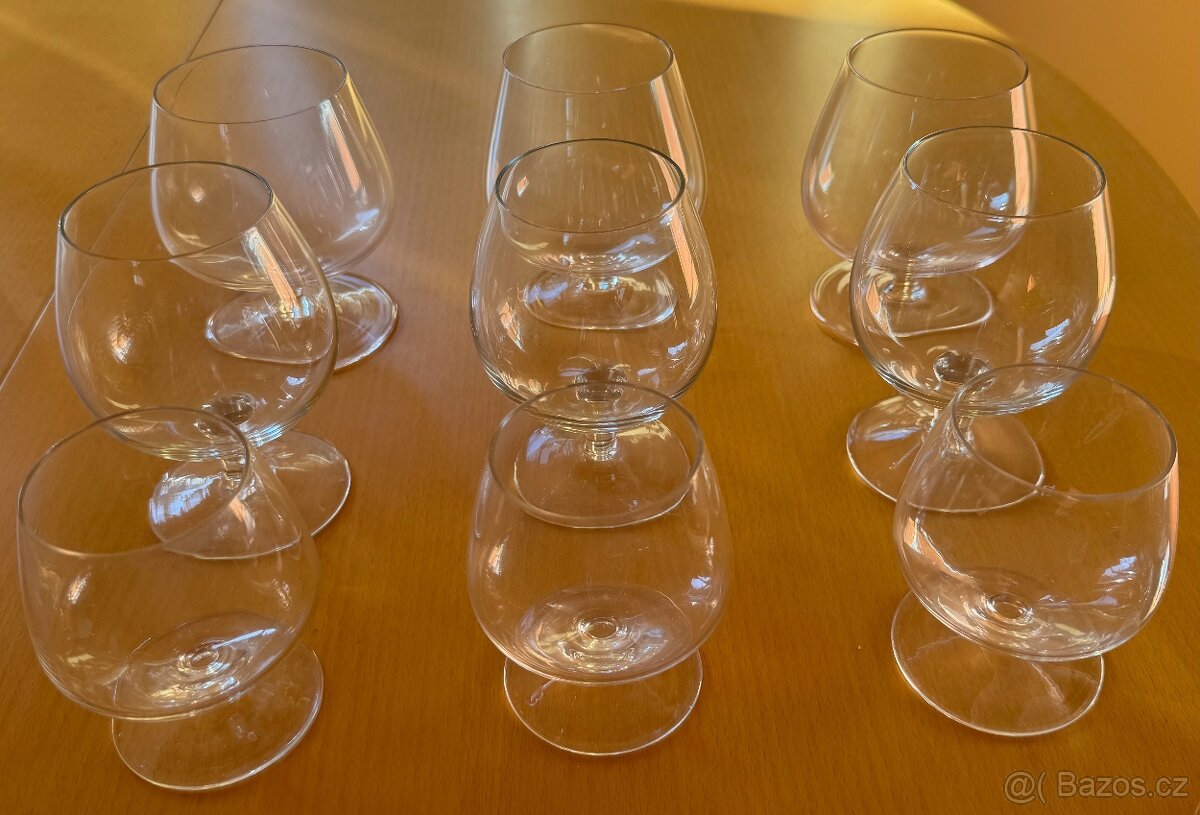 Souprava 9 ks sklenic, 3x3  rúzné velikosti