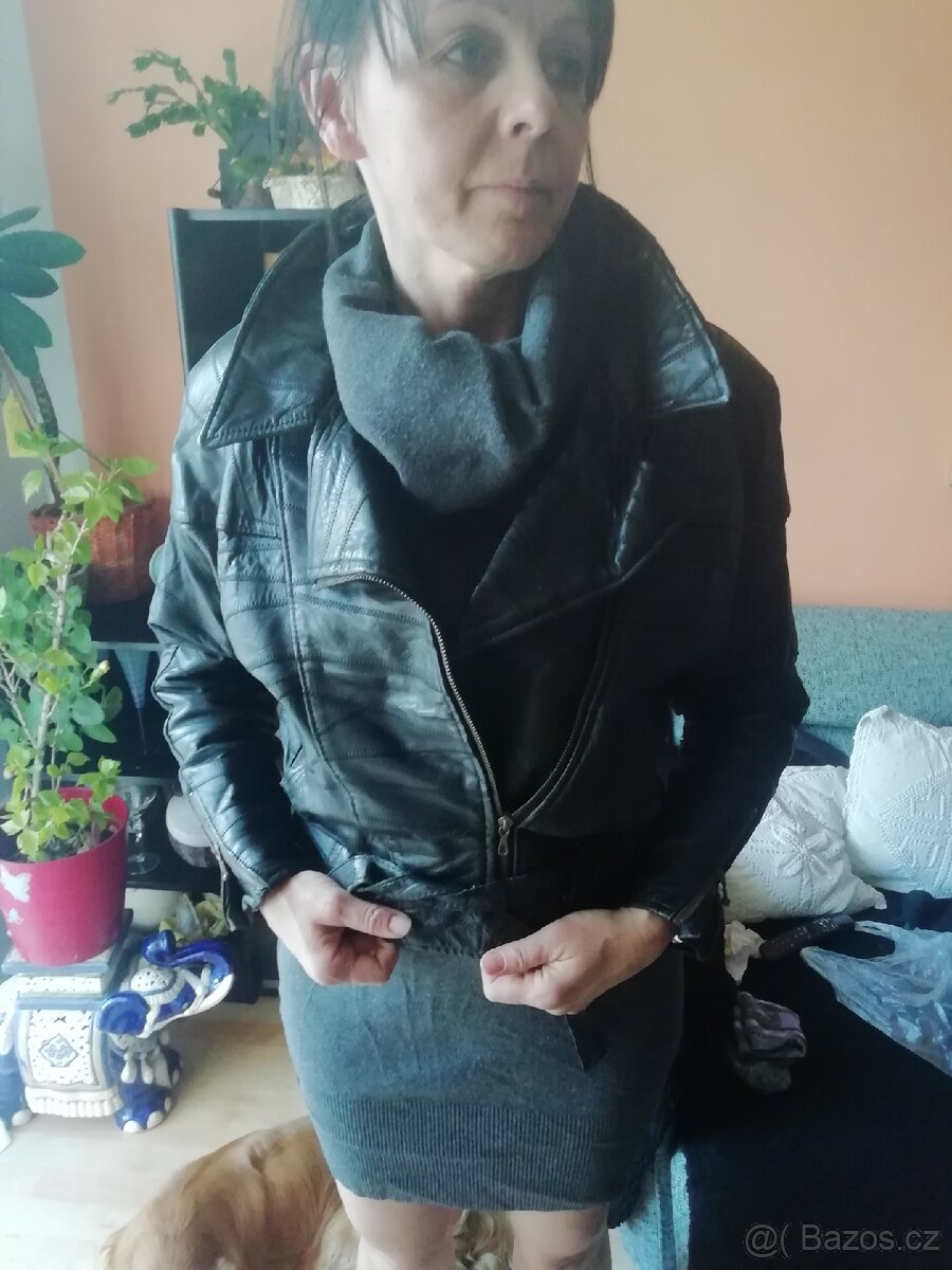 Kožená značková bunda z Itálie, Mirage, M