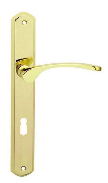 Nová nepoužitá dveřní klika Laura OLV mosazná