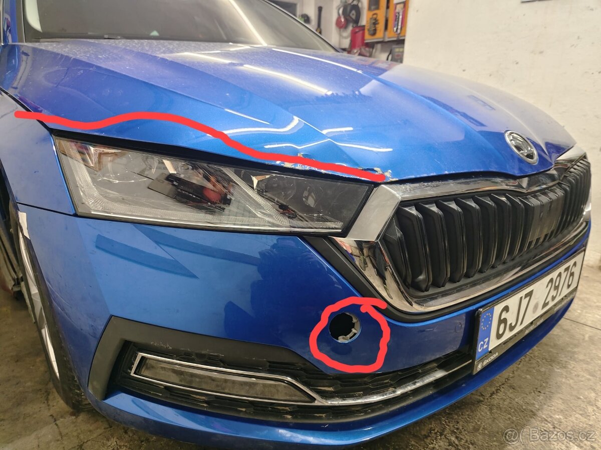 Poptávám kapotu Octavia 4 Race Blue