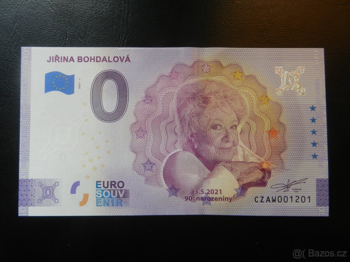 Česke 0€ bankovky