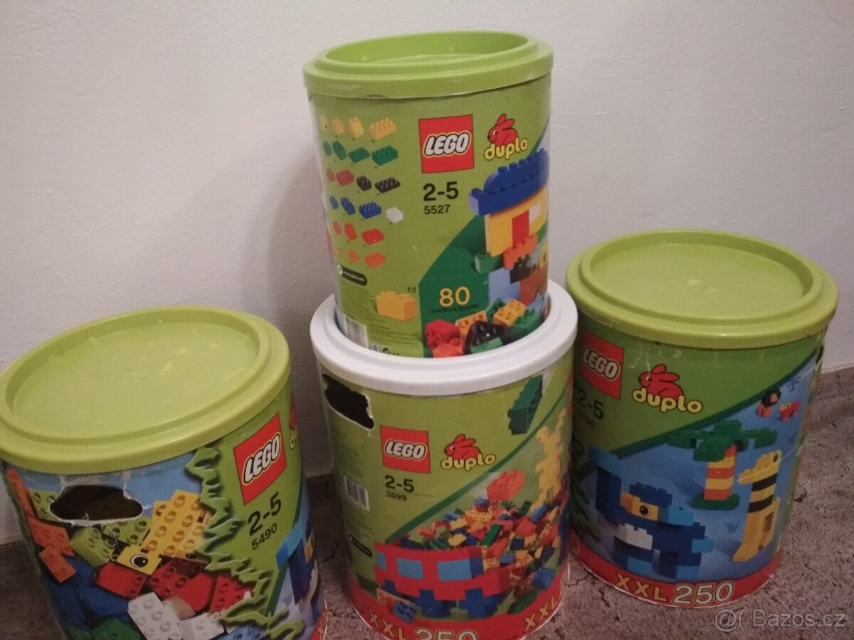 Lego duplo prázdné popelnice na kostky