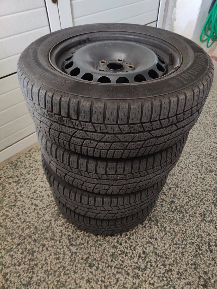 Zimní pneu Continental 205/60 R16 96H M+S, plech. disky