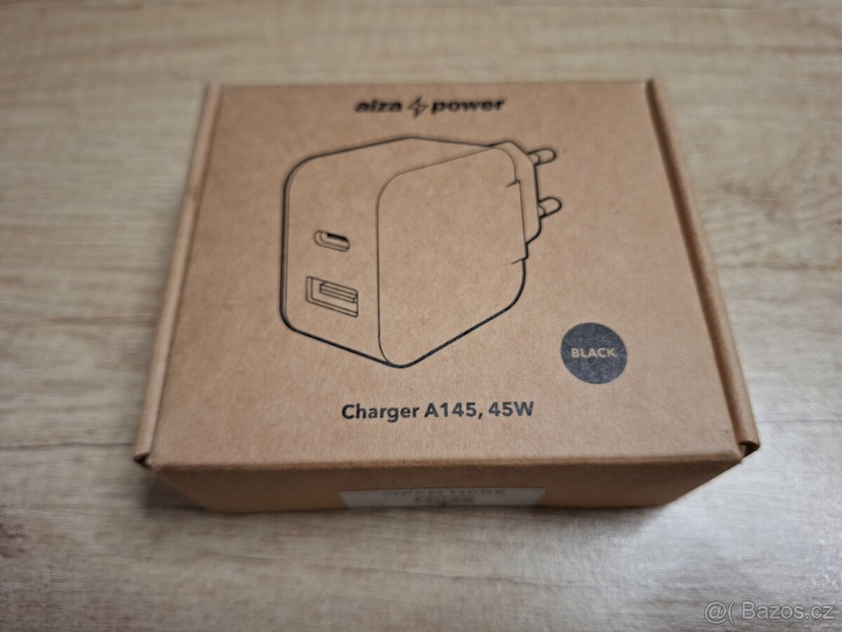 nabíječka mobilu AlzaPower A145 Fast Charge 45W černá