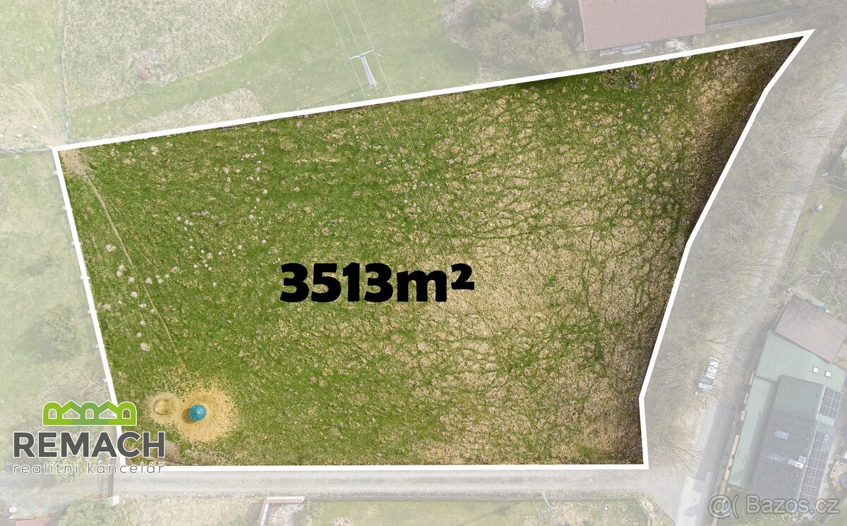 Prodej stavební pozemek pro bydlení, 3 513 m2 - Vysokov