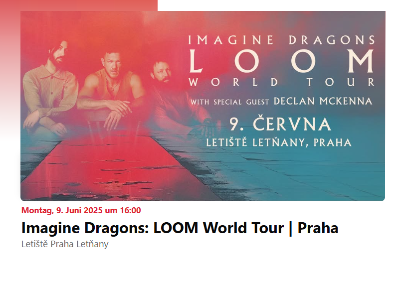 Imagine Dragons: LOOM World Tour 2025, Golden Circle, Prague