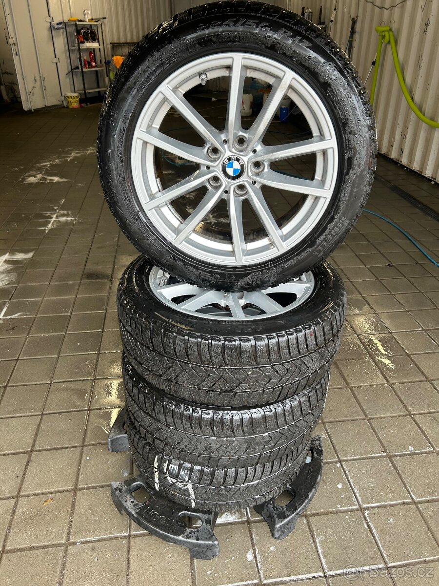 ORIGINÁLNÍ ALU KOLA BMW ŘADA 3 7,5Jx17 ET 30 + ZIMNÍ PNEU
