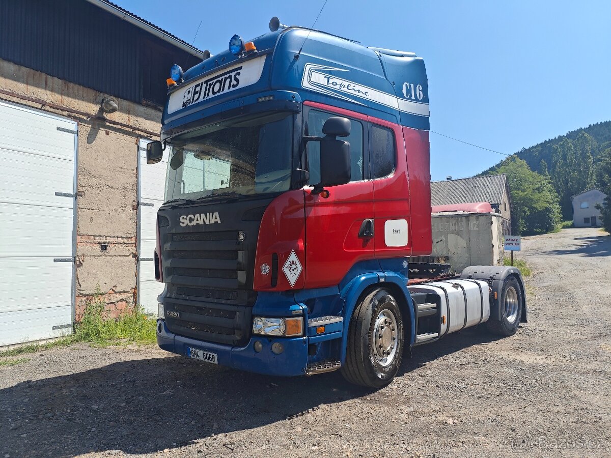Scania R420 retarder,euro 5 hydraulika, nová stk