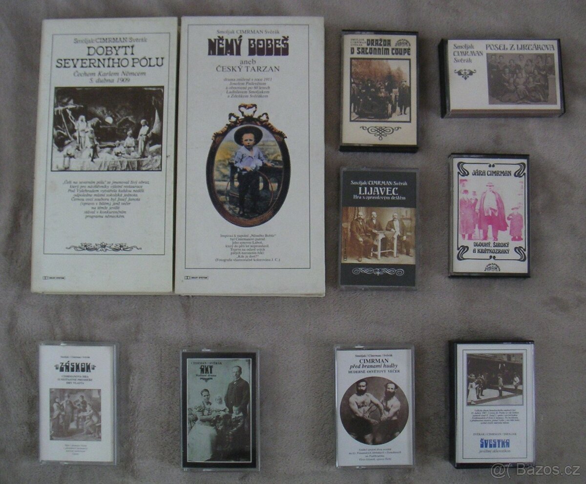 Audio kazety Divadla Járy Cimrmana (13 ks)
