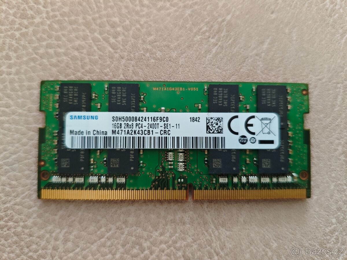 Samsung SO-DIMM 16GB 2Rx8 PC4-2400T-SE1-11
