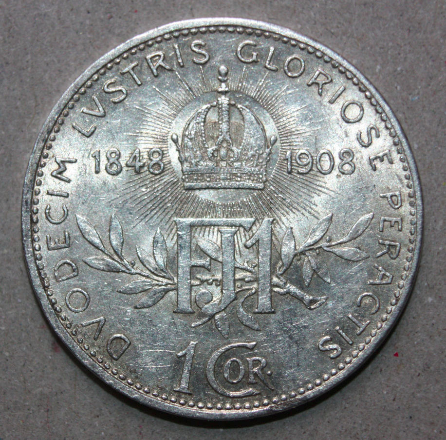Mince 1 koruna 1908 František Josef I.