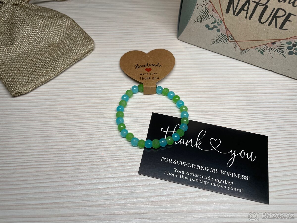 Handmade náramek - zeleno-modrý 💚🩵