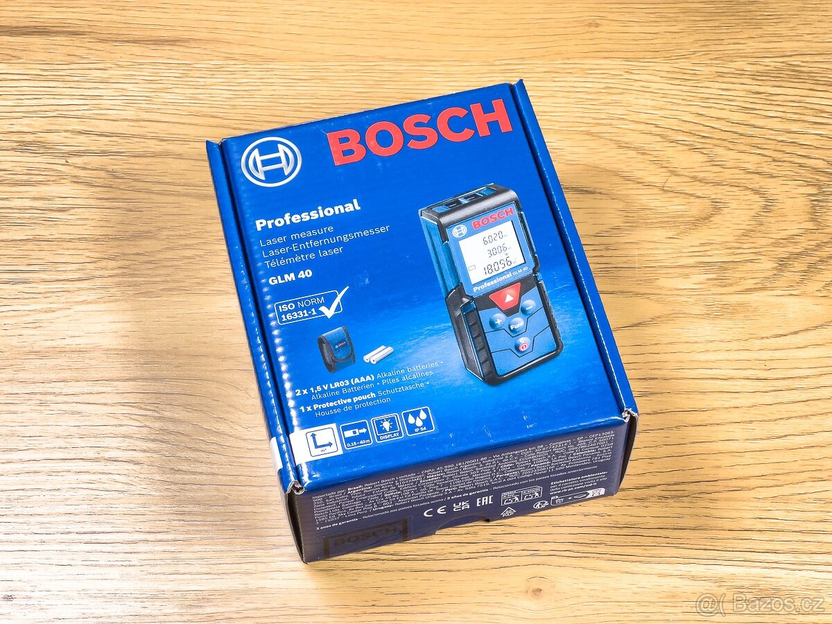 Bosch GLM 40 Laserový diaľkomer NOVÝ NEOTVORENÝ