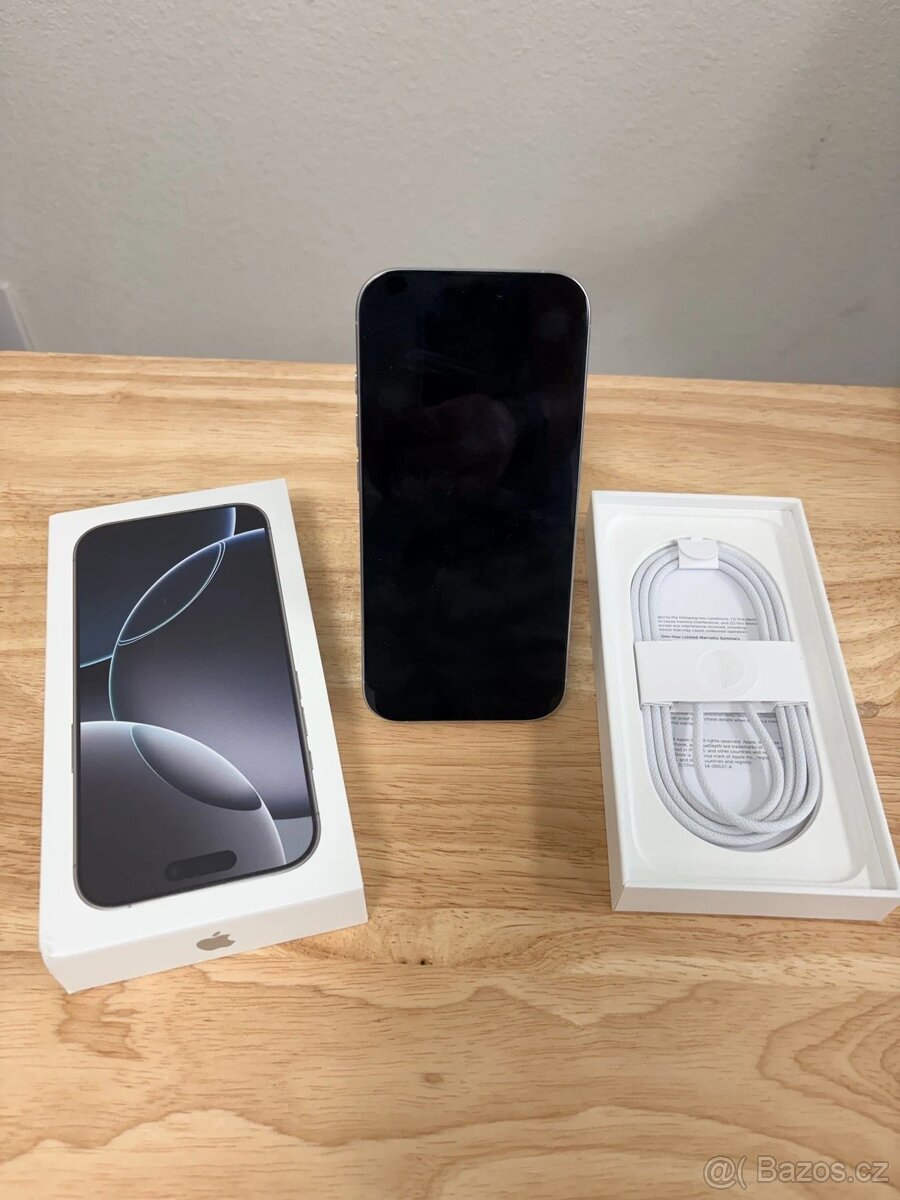 iPhone 16 PRO 128GB -Stav nového bat.97%
