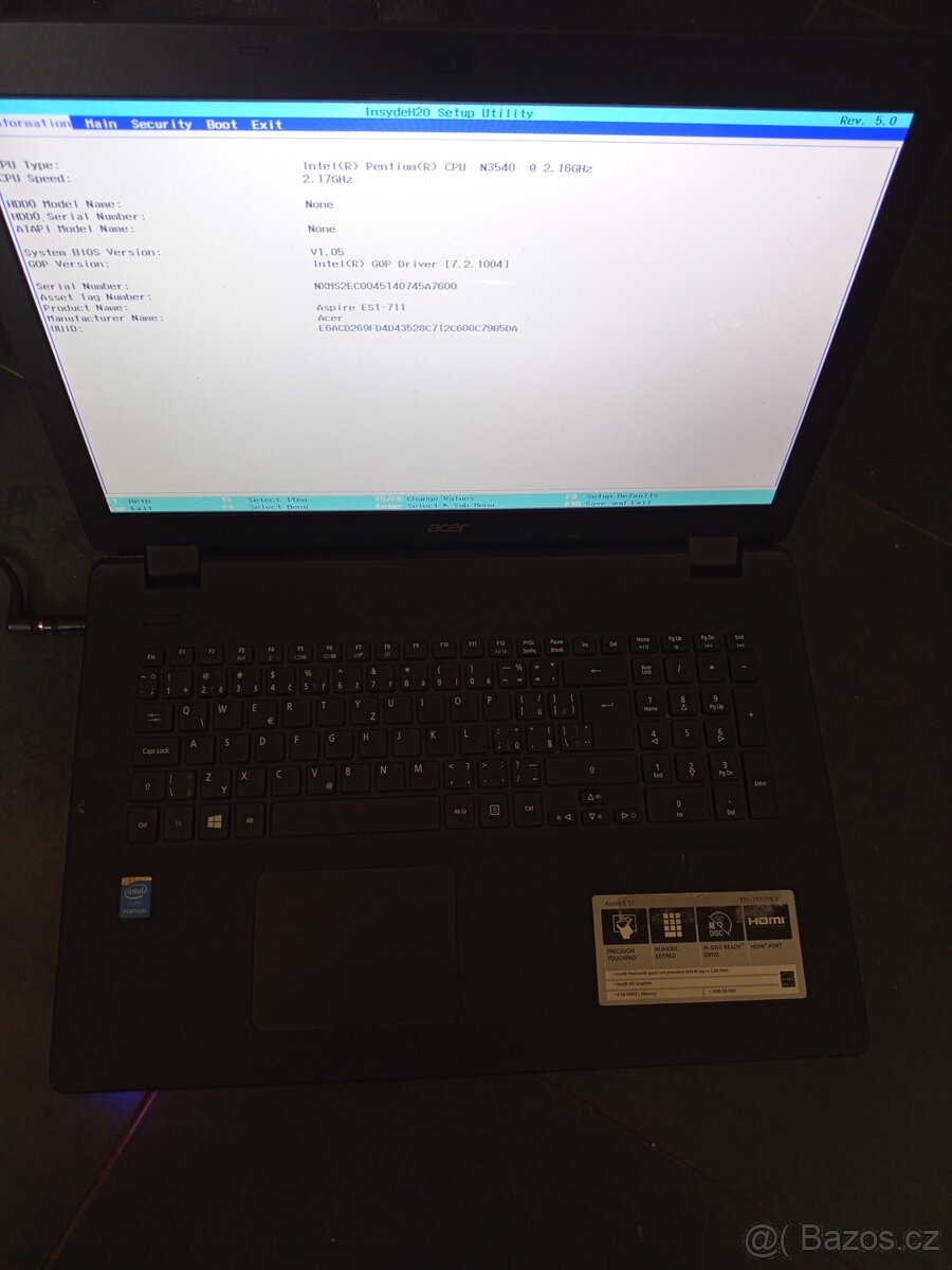 Acer Aspire E17 -es1-711