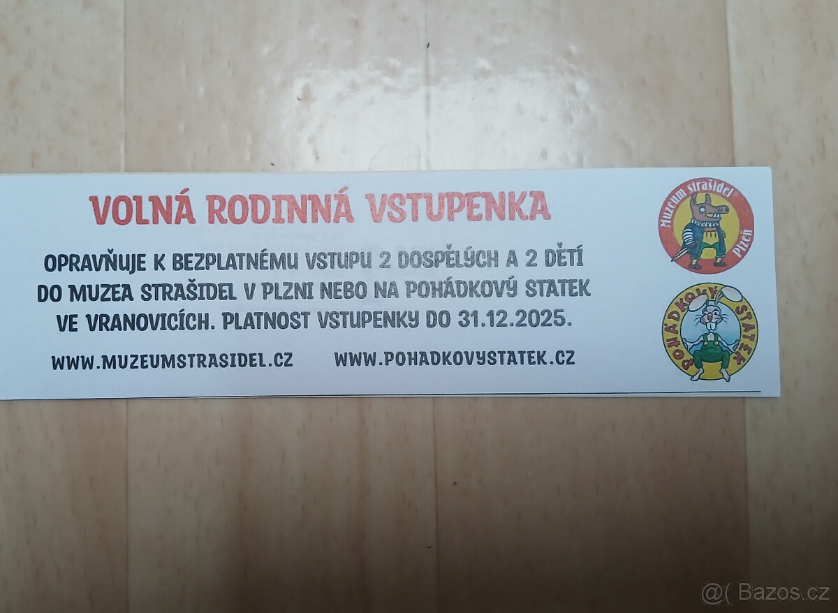 (2dospělí a 2 děti) do Muzeum strašidel v Plzni LEVNĚ