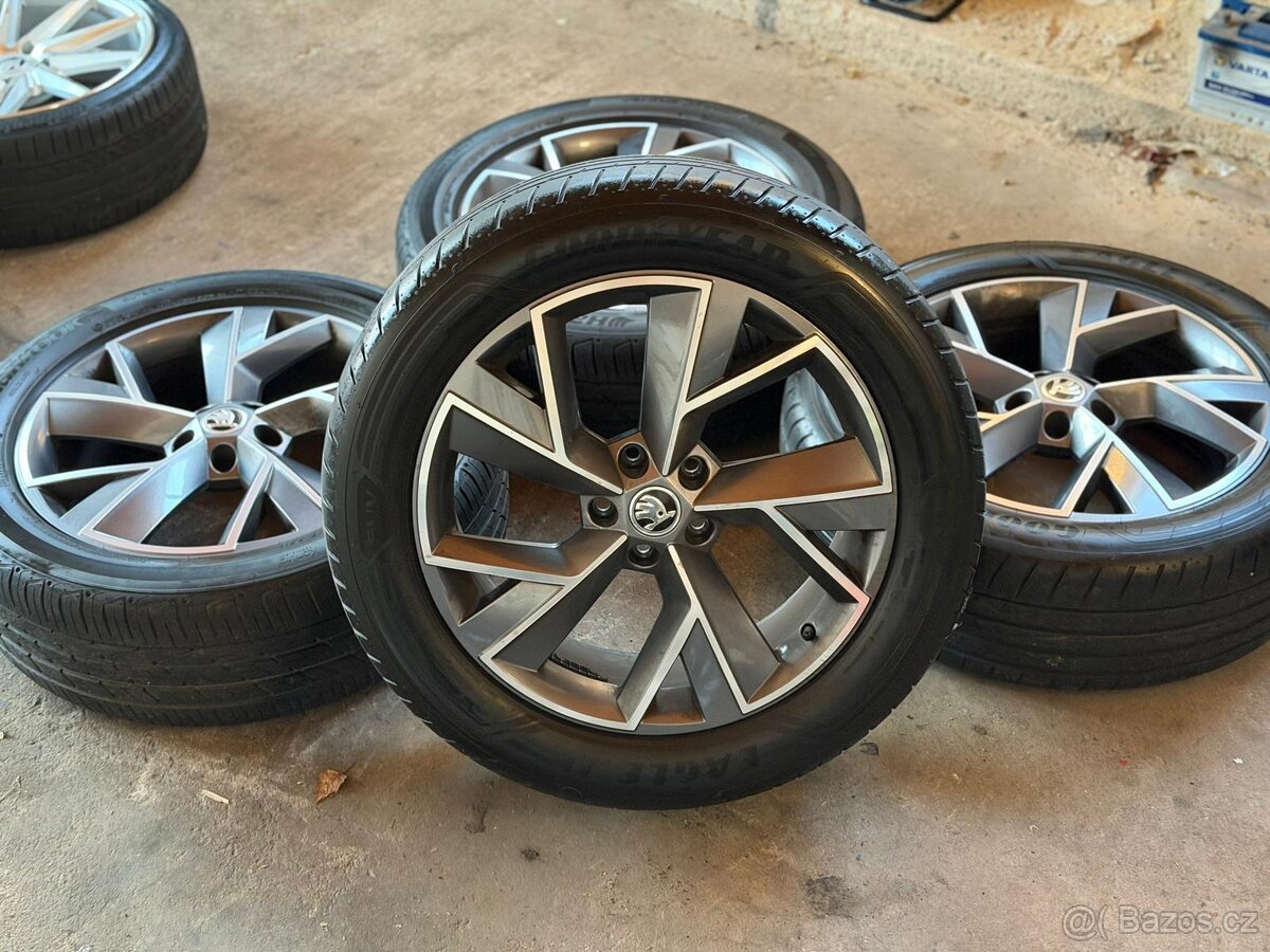 Originální alu kola Škoda Kodiaq TRIGLAV 5x112 r19 235/50/19
