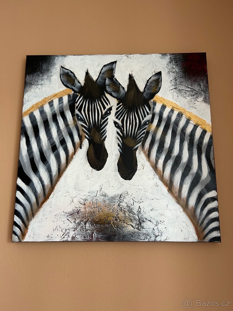 Obraz se zebrami