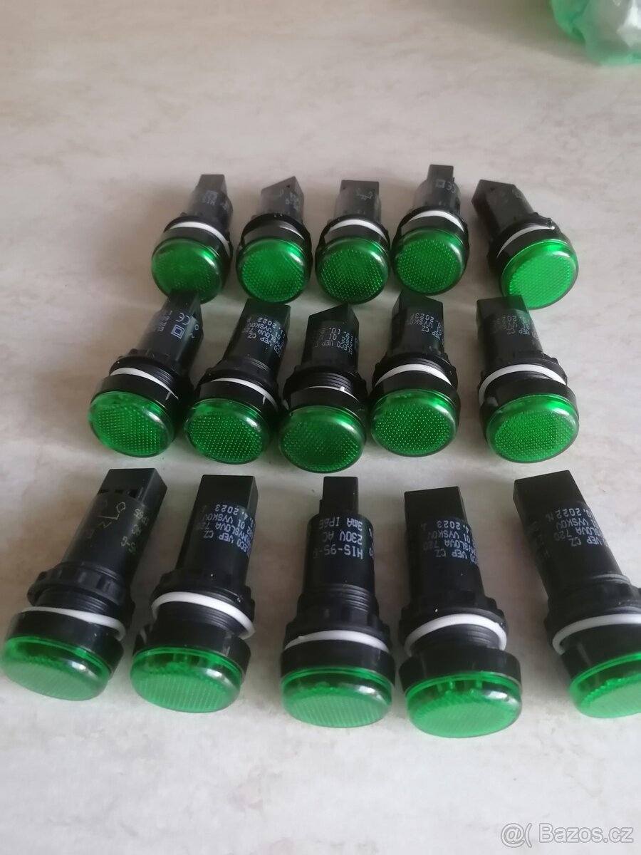 Signálka HIS-95 G 230VAC zelená ELECO