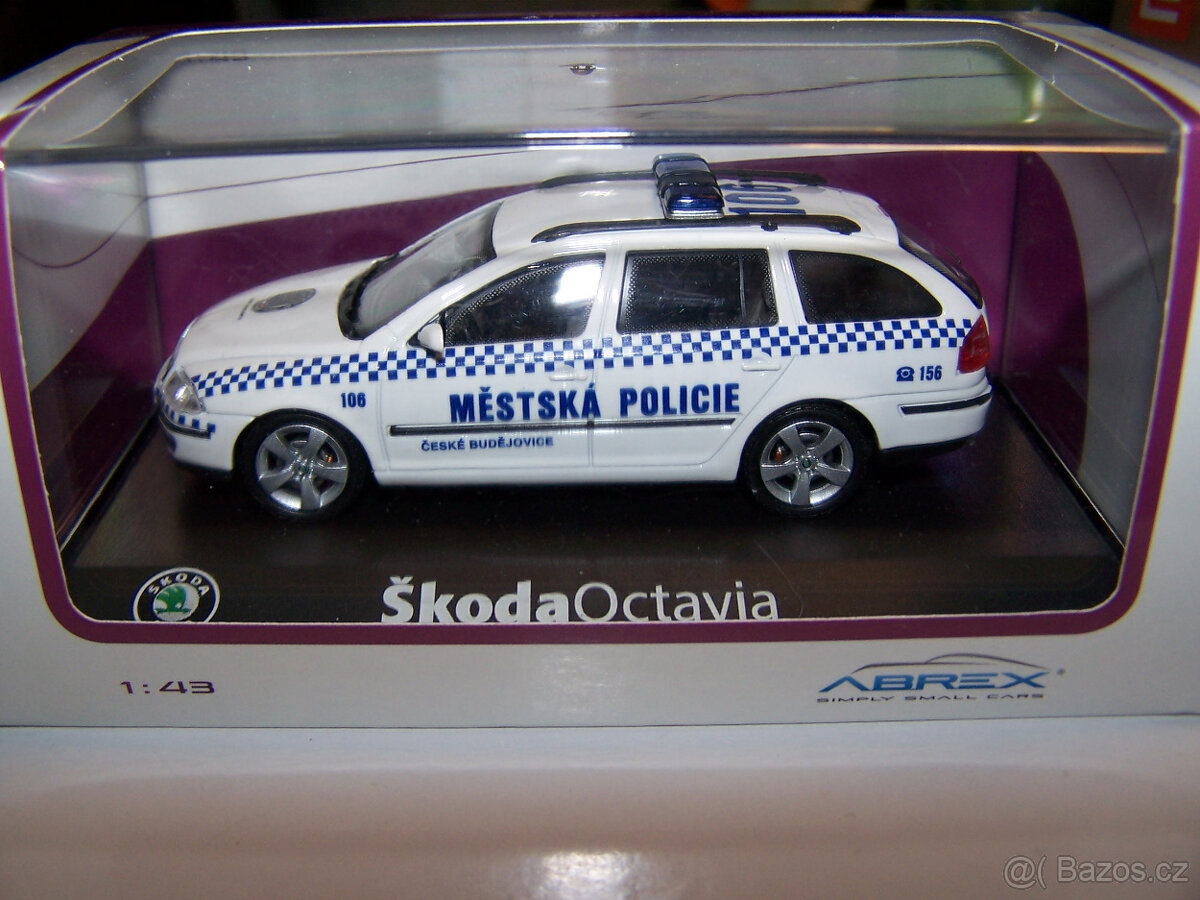 Škoda Octavia II Combi - městská policie Budějovice 1/43 mod