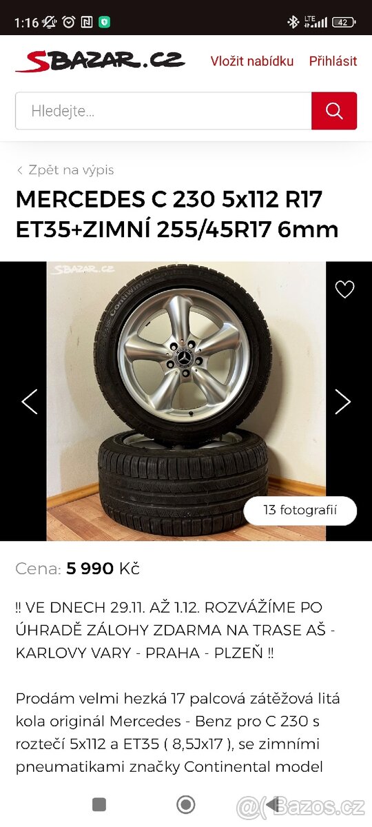 R17 5x112 kola 2000 Kč za vse 4ks