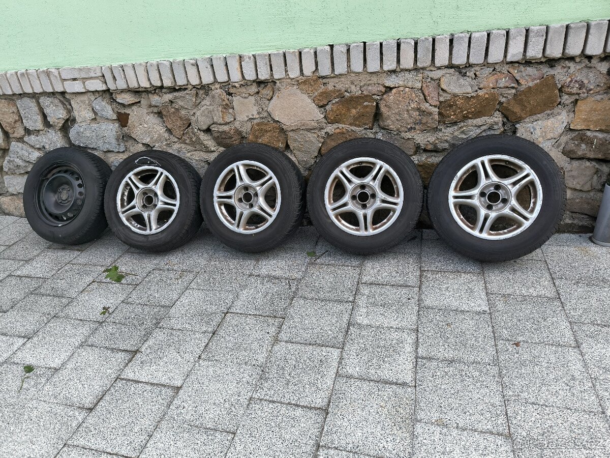 4×al kola 4×100 + pneu letní+ rezerva