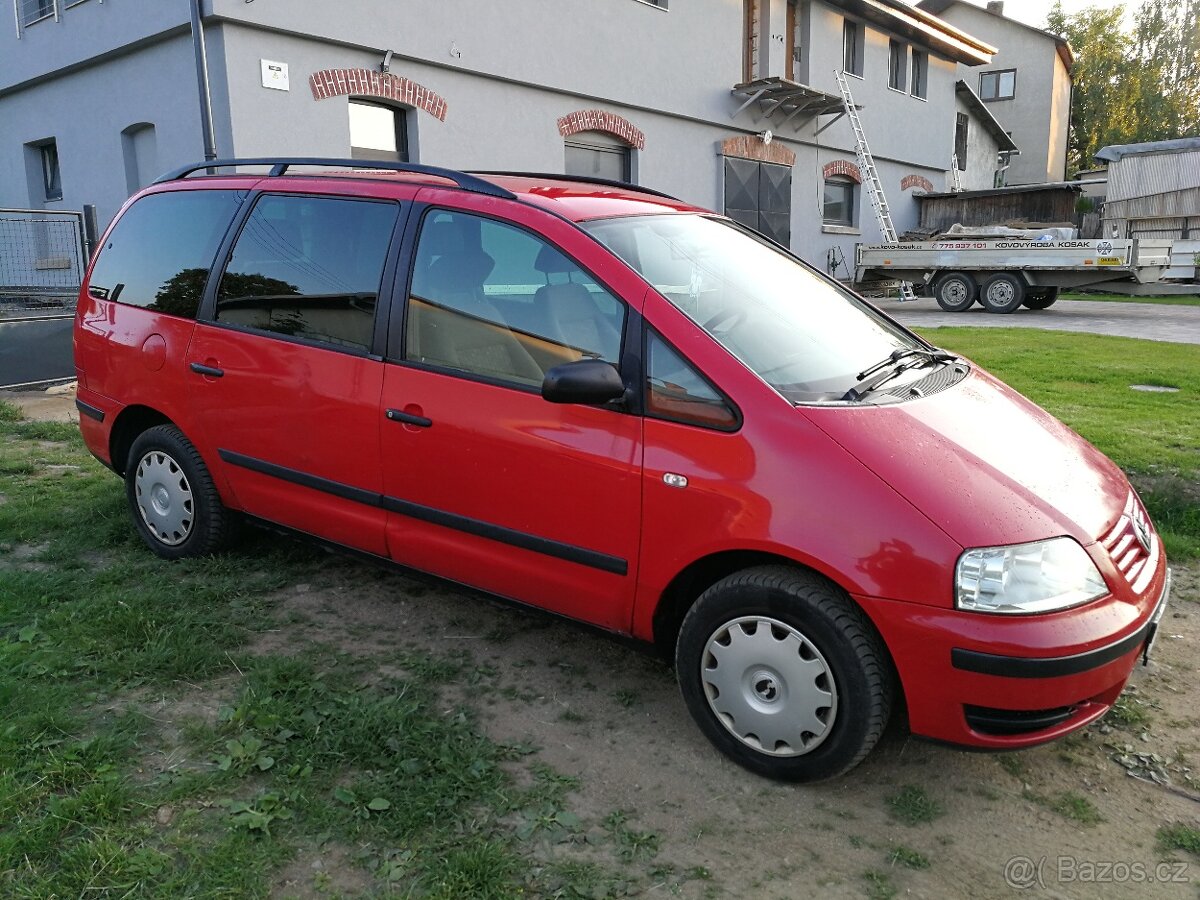 Vw Sharan 1,9Tdi 85kw, 6valt, tažné 2t,nezavisle topeni
