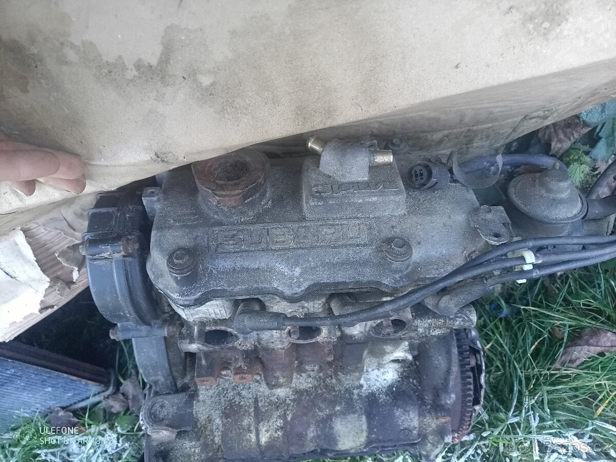 Motor a převodovka Justy
