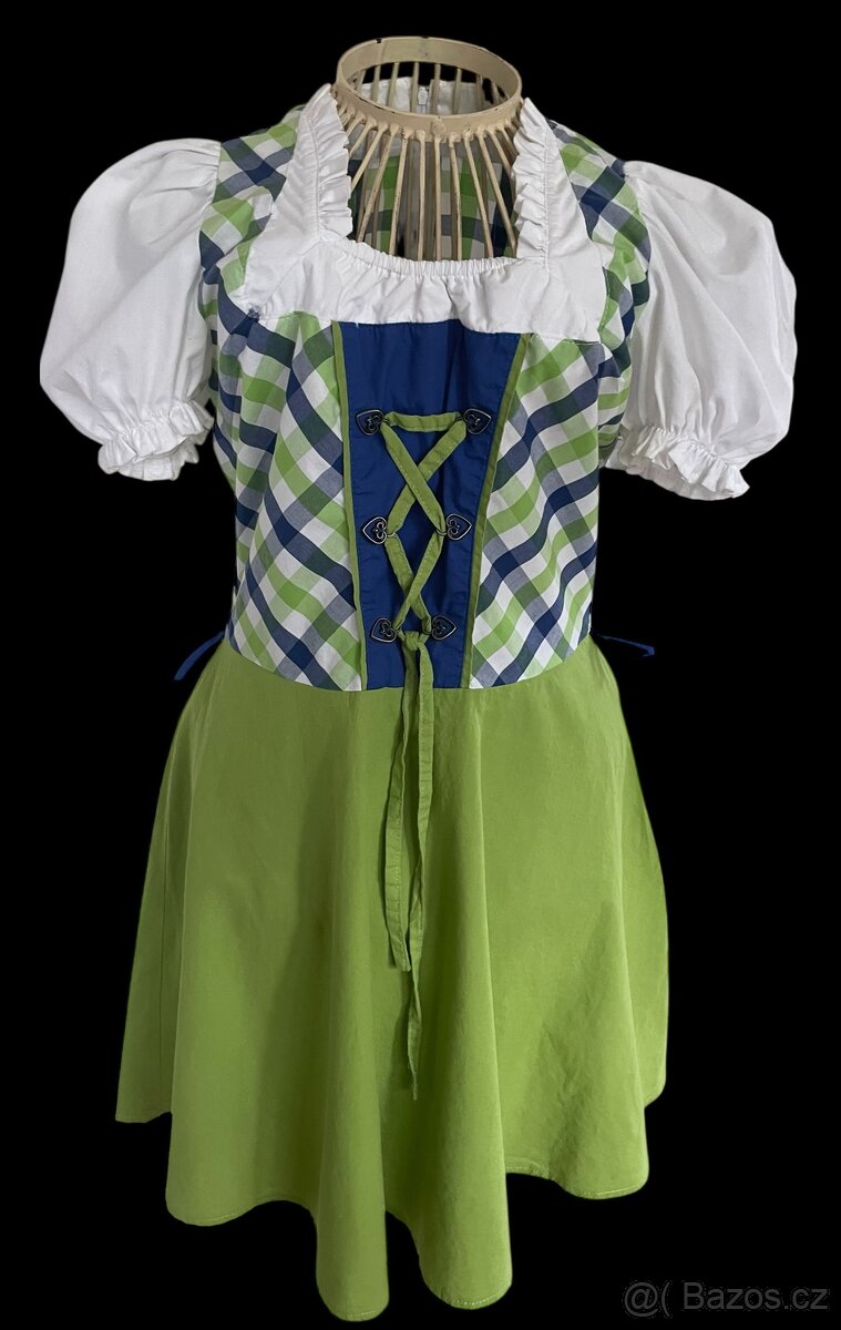 Dámské šaty dirndl, selský styl vel. 36/38