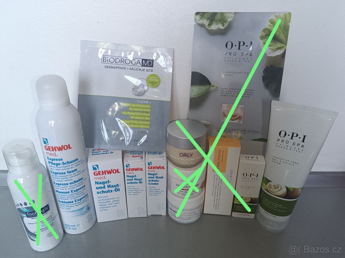 kosmetika Gehwol, OPI, Orly, Jessica, Sparitual - vše nové