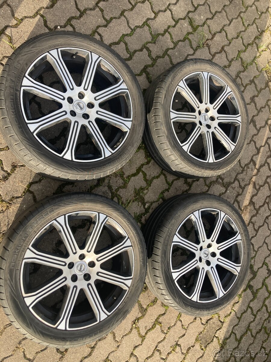 Sada alu kol Volvo 5x108, pneu letní 255/45/20