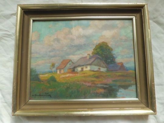 OTA BUBENÍČEK - Olej - Chaloupka na Vysočině - Originál