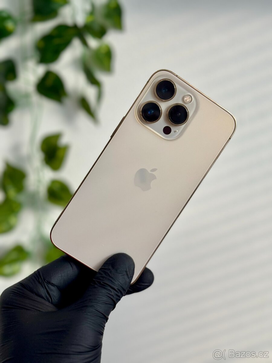 iPhone 13 Pro 256GB zlatý - 100% baterie
